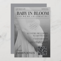 Unique Magazine Style Editorial Photo Baby Shower