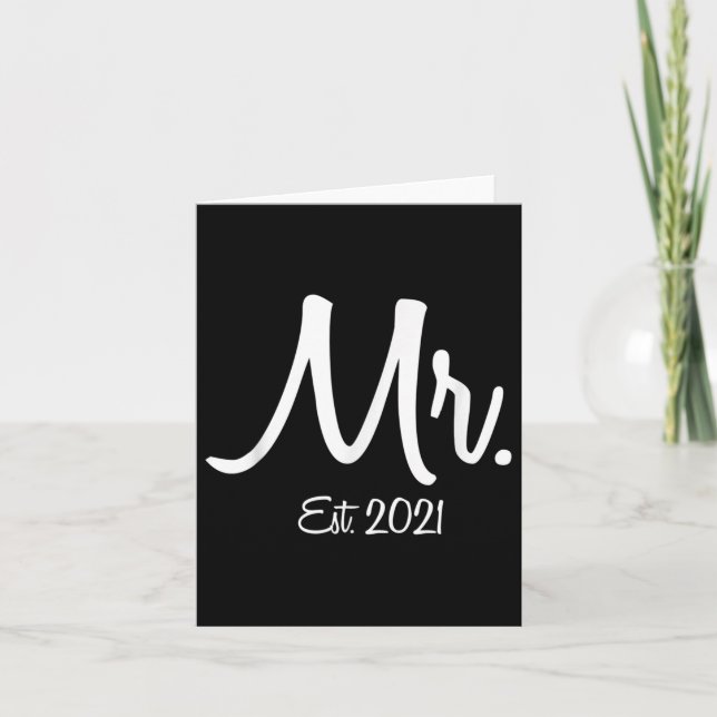 Unique Matching Wedding Gift For Bride &amp; Groom Card (Front)