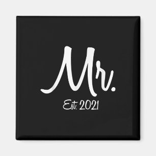 Unique Matching Wedding Gift For Bride &amp; Groom Magnet