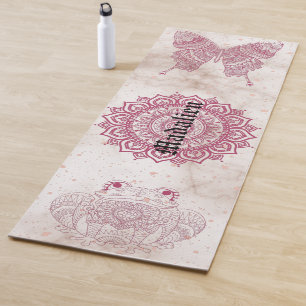 Unique megical meditation pattern Mandala Monogram Yoga Mat