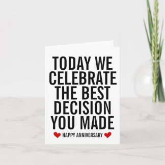 Unique Men's Birthday & Anniversary Card