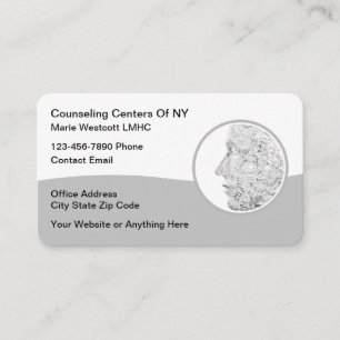 Unique Mental Health Counsellor Psychotherapy Business Card