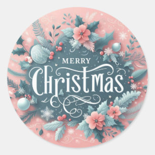 Unique Merry Christmas Sticker