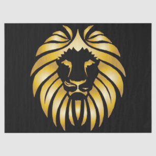 Unique Metal Lions Head Design Decoupage Tissue Paper