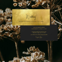 Unique Metallic Gold & Black Wedding
