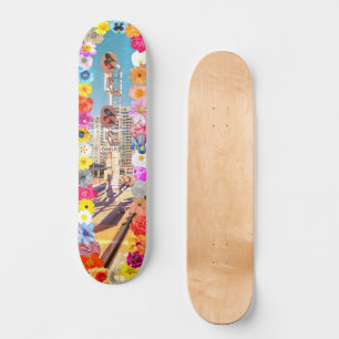 Unique Metropolis Botanical Collage Skateboard