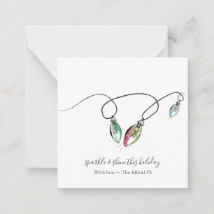 Unique Mini Christmas Gift Tags with Envelopes Card