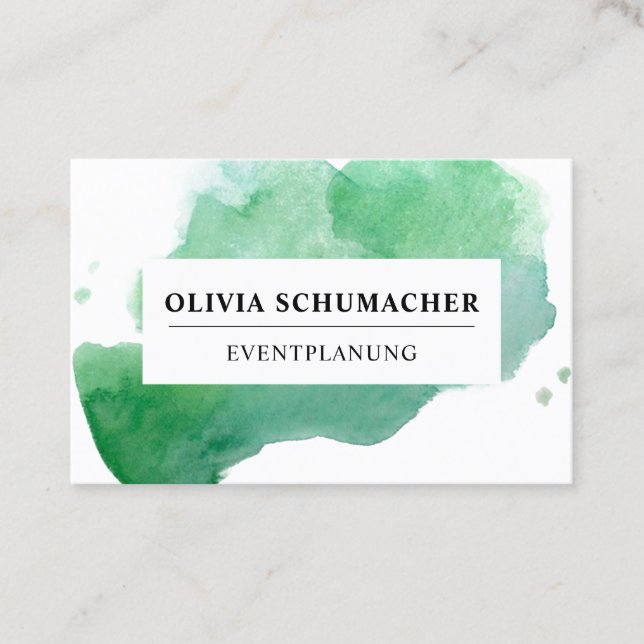 Unique Modern Abstract Business Card (Front)