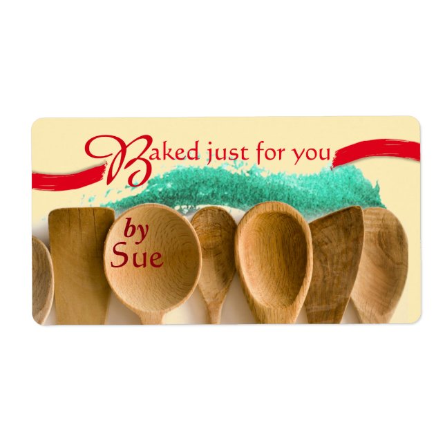 Unique Modern Baked by You Labels (Front)