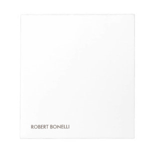Unique Modern Black White Notepad