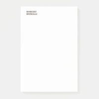 Unique Modern Black White Your Name Minimalist