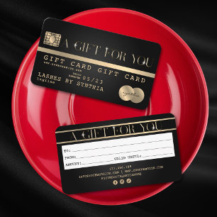 Unique Modern Credit Card Gift Card Certificate 