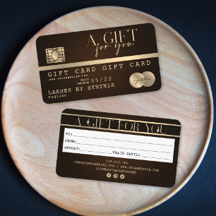 Unique Modern Credit Card Gift Card Certificate 