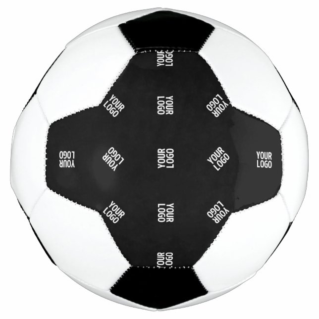 Unique Modern Logo Pattern Template | Black Soccer Ball (Front)