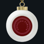 Unique Modern Minimalist Plain Ceramic Ball Christmas Ornament<br><div class="desc">Extreme minimalist design. I would recommend to family and friends. Very happy.</div>