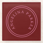 Unique Modern Minimalist Plain Glass Coaster<br><div class="desc">Extreme minimalist design. I would recommend to family and friends. Very happy.</div>