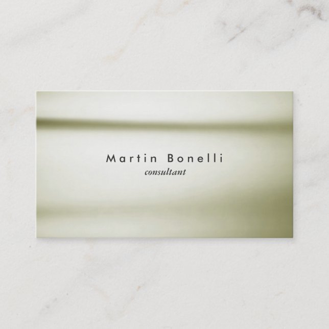 Unique Modern Minimalist Plain Simple Business Card (Front)