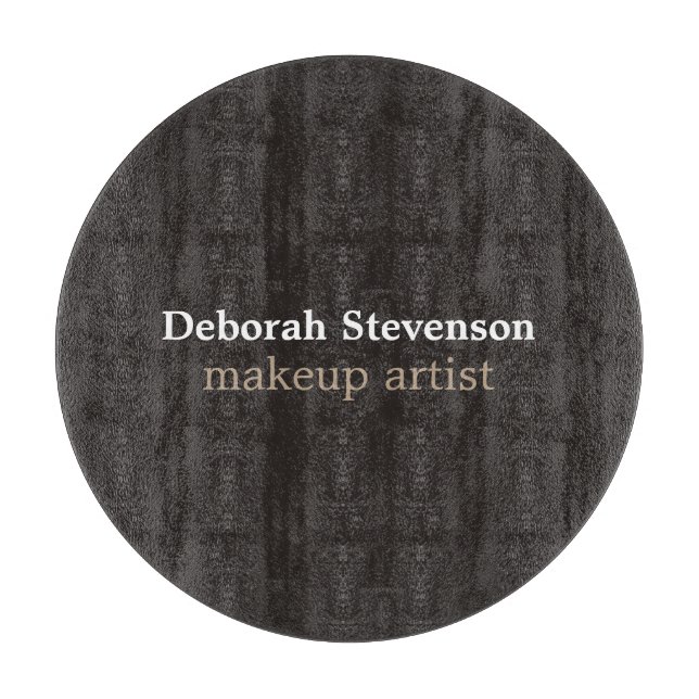 Unique Modern Mnimalist Grey Custom Cutting Board (Front)