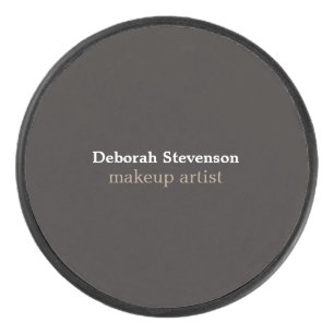 Unique Modern Mnimalist Grey Custom Hockey Puck