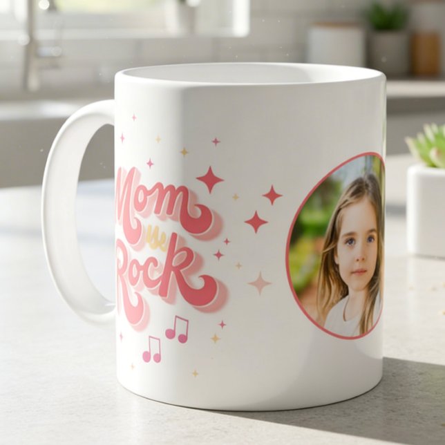 Unique Modern Mum Personalised Photo Coffee Mug (Creator Uploaded)