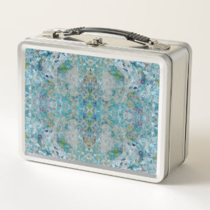 Unique Modern One Of A Kind Abstract Art Design Metal Lunch Box