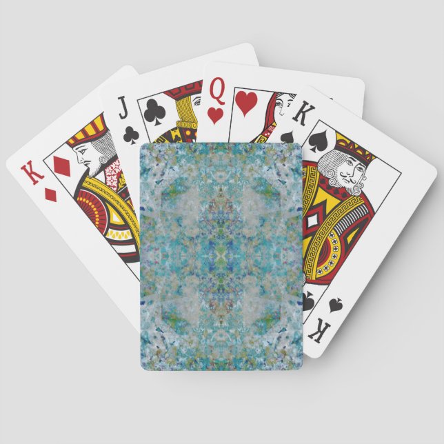 Unique Modern One Of A Kind Abstract Art Design Playing Cards (Back)