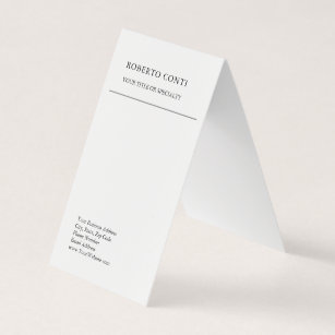 Unique Modern Plain Minimalist Business Card