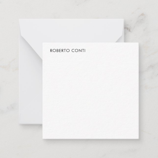 Unique Modern Plain Minimalist Card (Front)