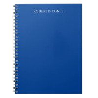 Unique Modern Plain Minimalist Name Blue