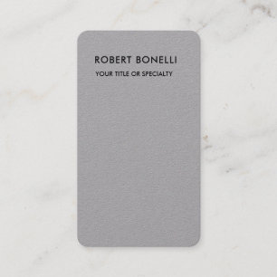 Unique Modern Premium Grey Minimalist Business Card