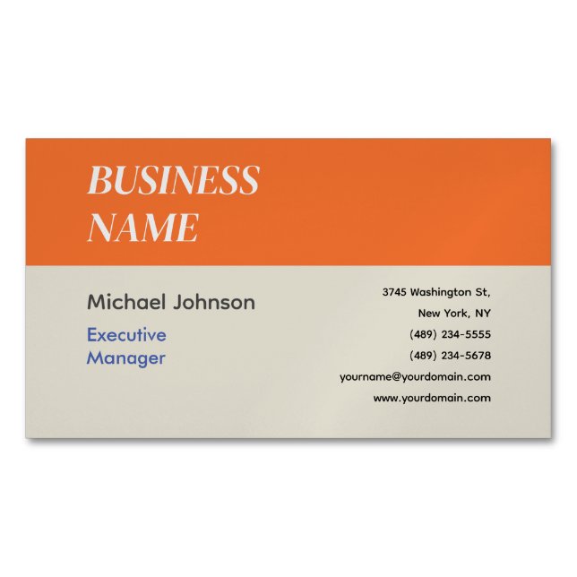 Unique modern professional design business card (Front)