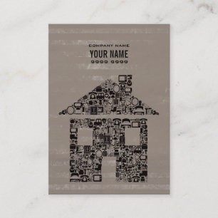 Unique Modern Professional House Home Template Business Card