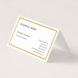 Unique modern professional metallic gold color  business card