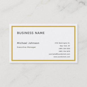 Unique modern professional metallic gold colour business card