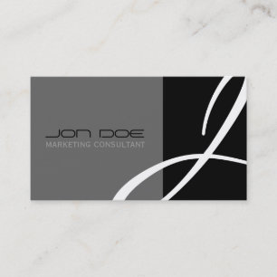 Unique Monogram Business Cards
