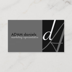 Unique Monogram Business Cards