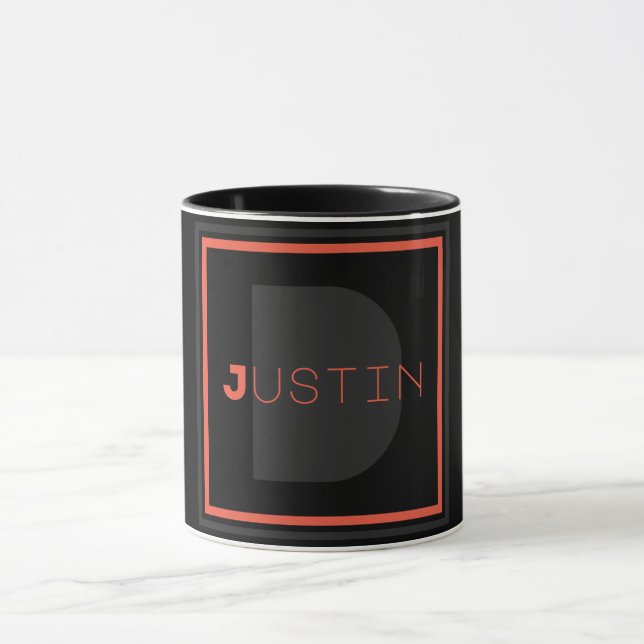 Unique Monogram Mug (Center)