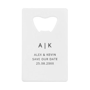 Unique Monogram Photo Save the Date