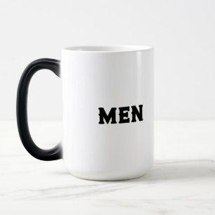 Unique Morphing-Mug – "MEN" Name Text for Men's Magic Mug