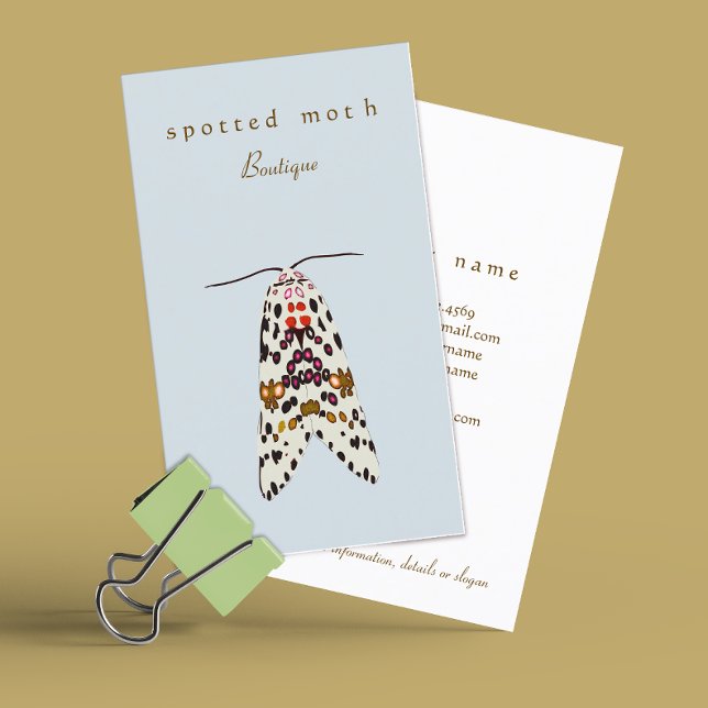Unique Moth Creative Designer Business Card (Creator Uploaded)