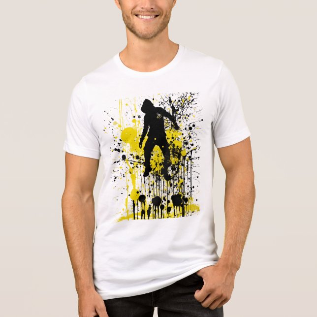 Unique Motion-Inspired Design Tri-Blend Shirt (Front)