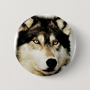 Unique Motivational Wolf 6 Cm Round Badge