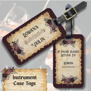 Unique Musician Violin Instrument Case Tag
