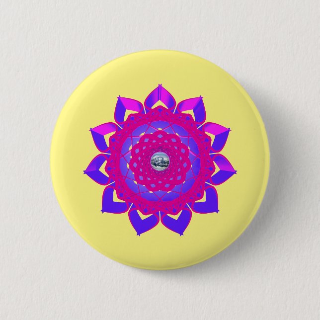 Unique Mystical Design 6 Cm Round Badge (Front)