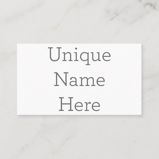 American, 89 mm x 51 mm Business Card (Front)