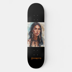 Unique Native American Skateboard
