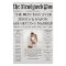 Unique Newspaper Timeline and Wedding Programs