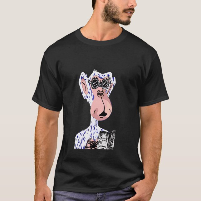Unique Nft Sketchy Ape Engineer With Steampunk Gla T-Shirt (Front)