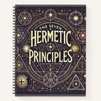 Unique Notebook with Hermetic Principles Print