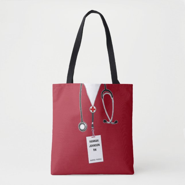 Unique Nurse Purse Tote Bag (Front)